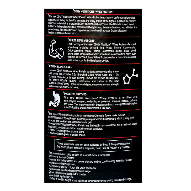 DDMY - Super Advanced Whey Protein Chocolate Flavour (1 KG)