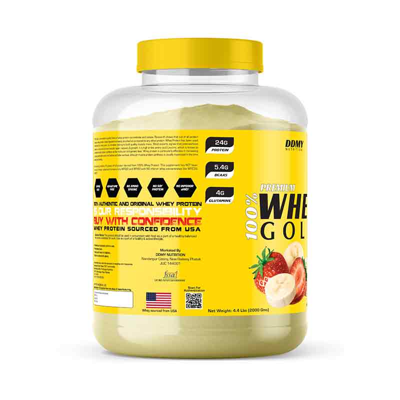 DDMY Nutritions Whey Gold Strawberry Banana Nutrition 2kg