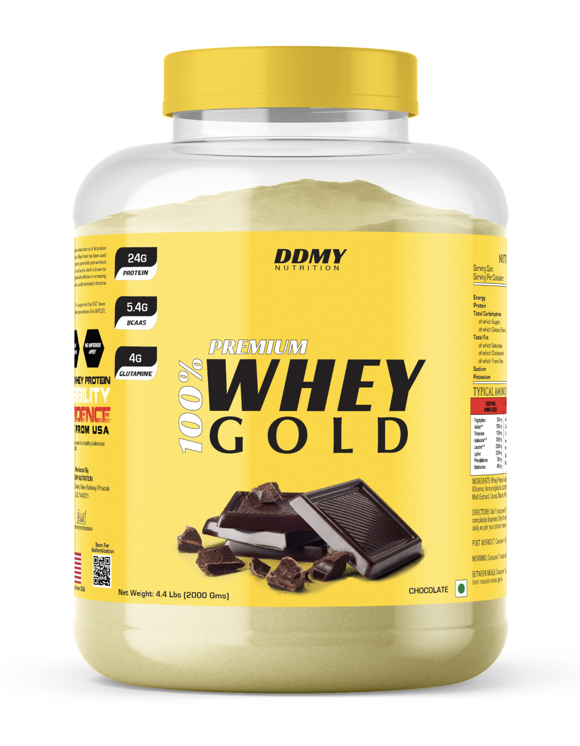 DDMY Nutrition premium whey gold protein 2kg 